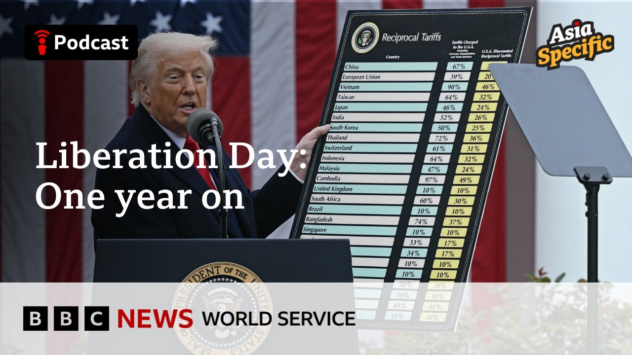 What Trump&rsquo;s &lsquo;Liberation Day&rsquo; tariffs achieved in a year - Asia Specific podcast, BBC World Service