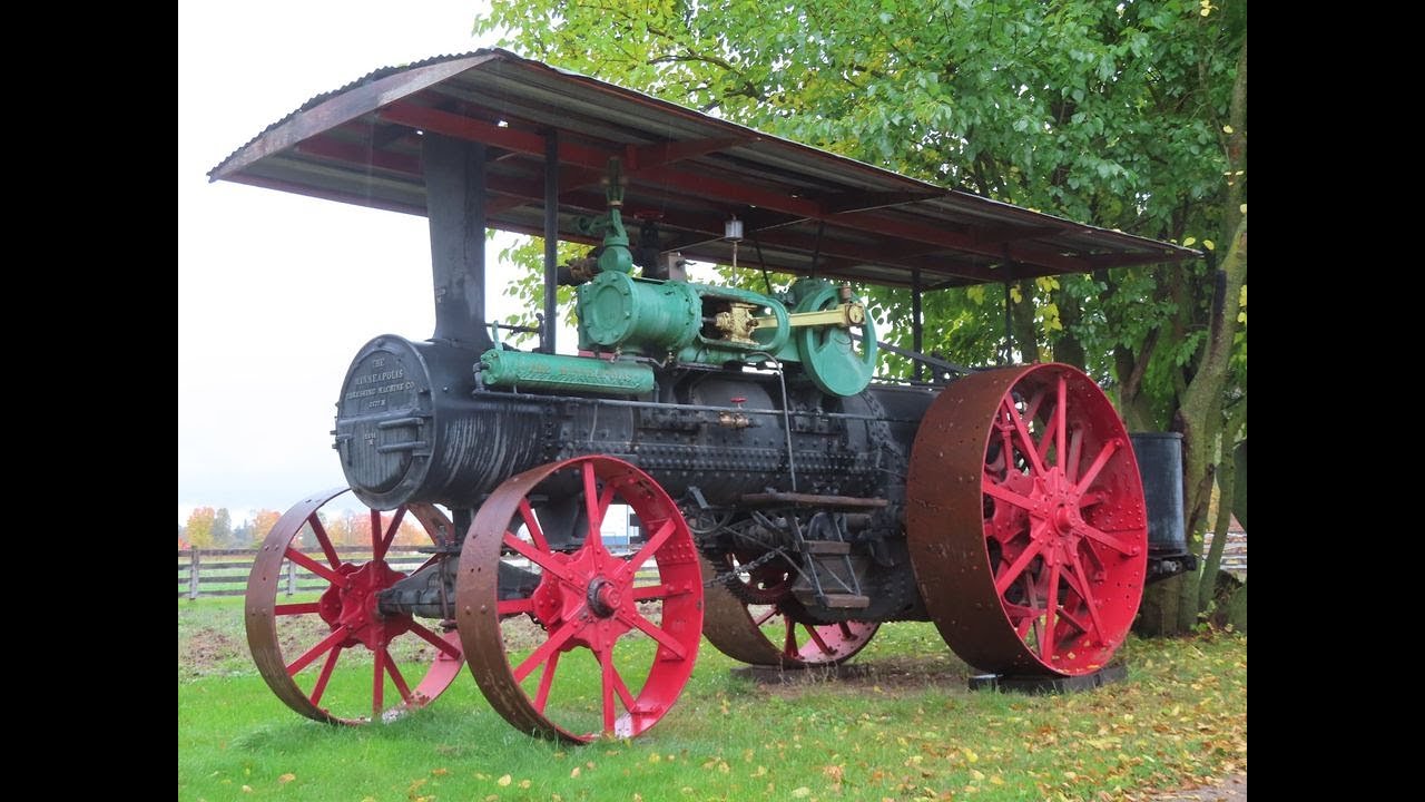 Antique Minneapolis Threshing co Steam Traction Engine Last Ran In The 80s