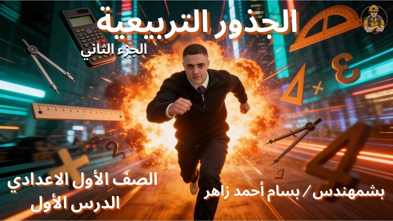 شرح درس الجذور التربيعية – رياضيات الصف الأول الإعدادي 2026 | الجزء الثاني