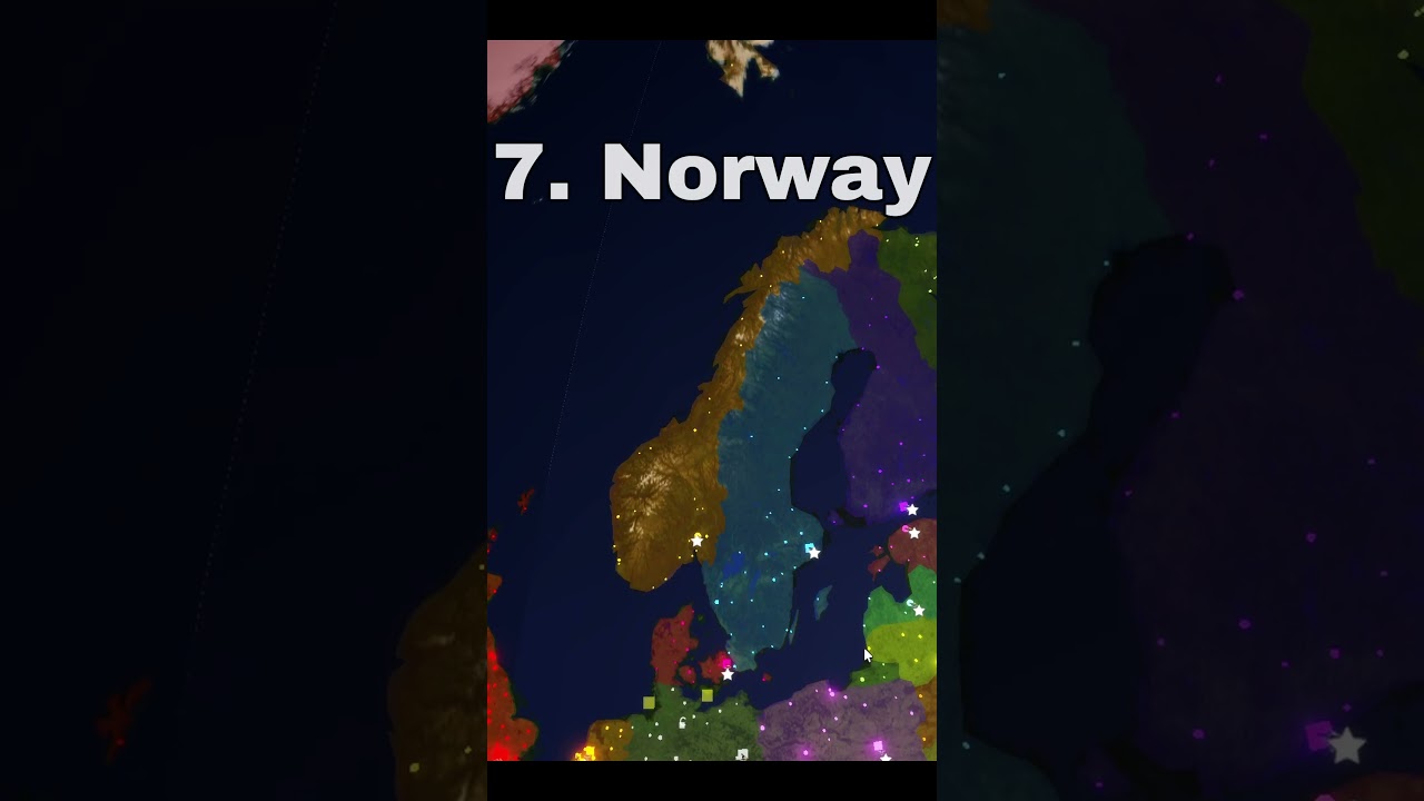 Top 10 Most Happiest Countries in the World Rise of Nations #shorts
