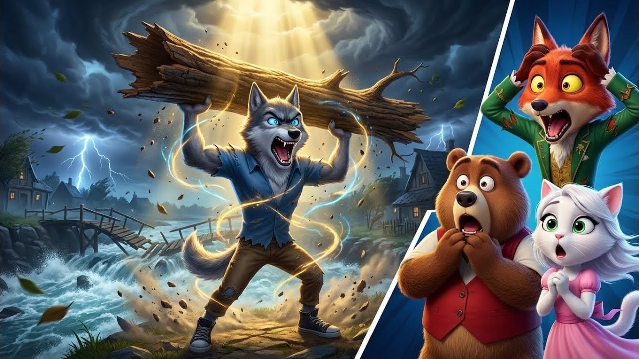 Poor Wolf Bullied by Rich Friends – You Won't Believe His Secret Power! 🐺💪 | Emotional Kids Cartoon