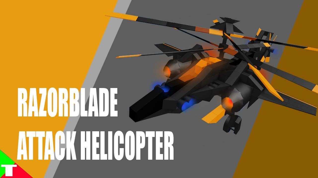 ROBLOX- Plane Crazy [Alpha] [Tutorial] RazorBlade Attack Helicopter