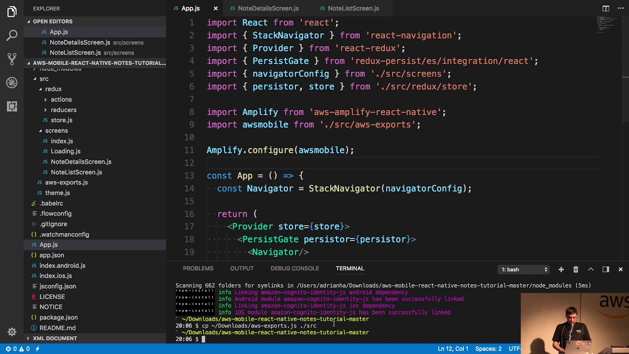 Эдриан Холл: AWS Amplify (Javascript) и AppSync (GraphQL)