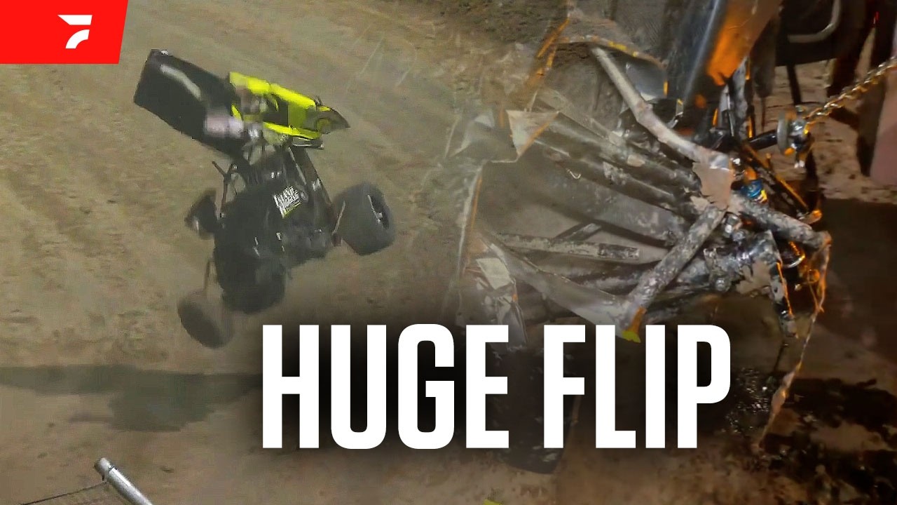 Hunter Schuerenberg DESTROYS Sprint Car in Las Vegas