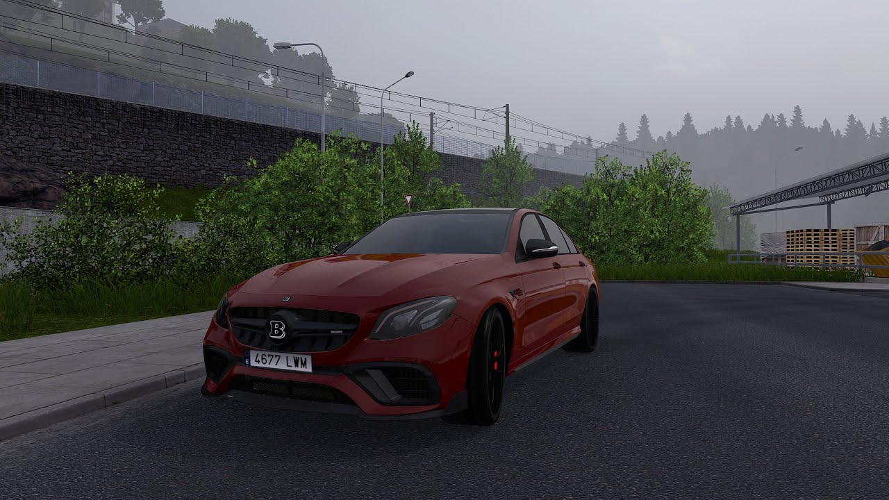 Realistic Car Driving - Mercedes Benz E Class - Euro Truck Simulator 2 1.57
