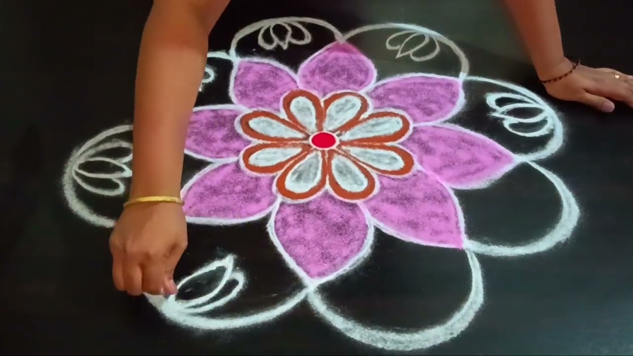 Festival rangoli designs # simple Rangoli