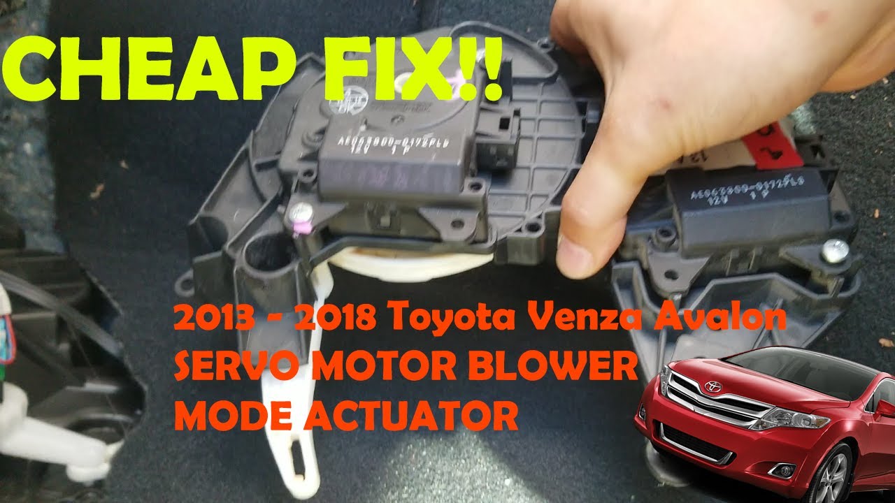 2011- 2015 Toyota Venza Avalon Passenger side vent mode actuator motor repair servo motor