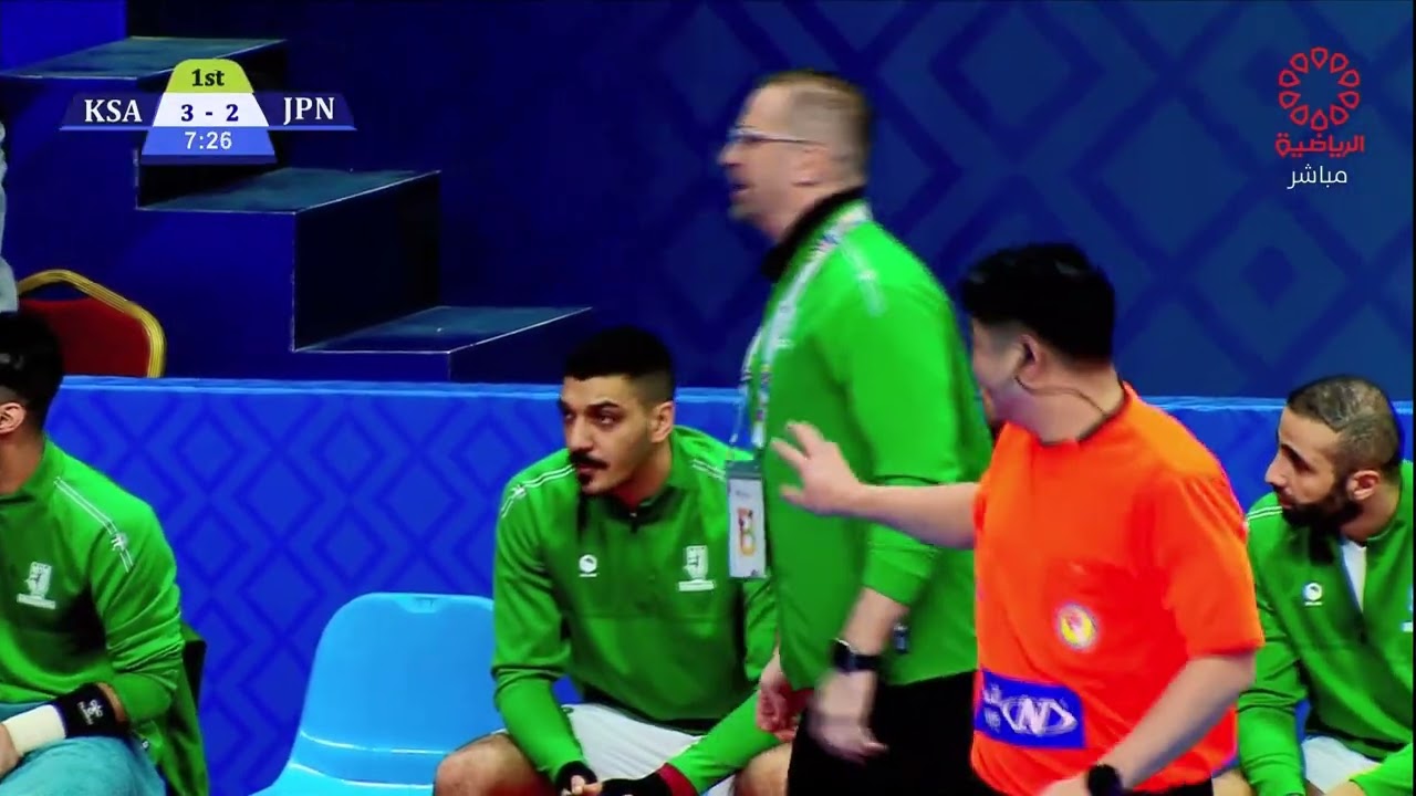 مباراة السعوديه و اليابان ضمن دوري المجموعات في بطولة اسيا 2026 لكرة اليد المقامه في الكويت
