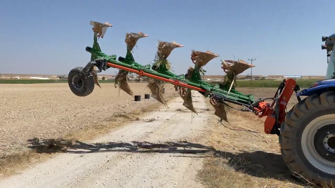 DOĞANLAR Helezon Yaylı Dönerli Otomatik Pulluk 14’’ & Harika Şanzıman sesiyle NEW HOLLAND TR6 120