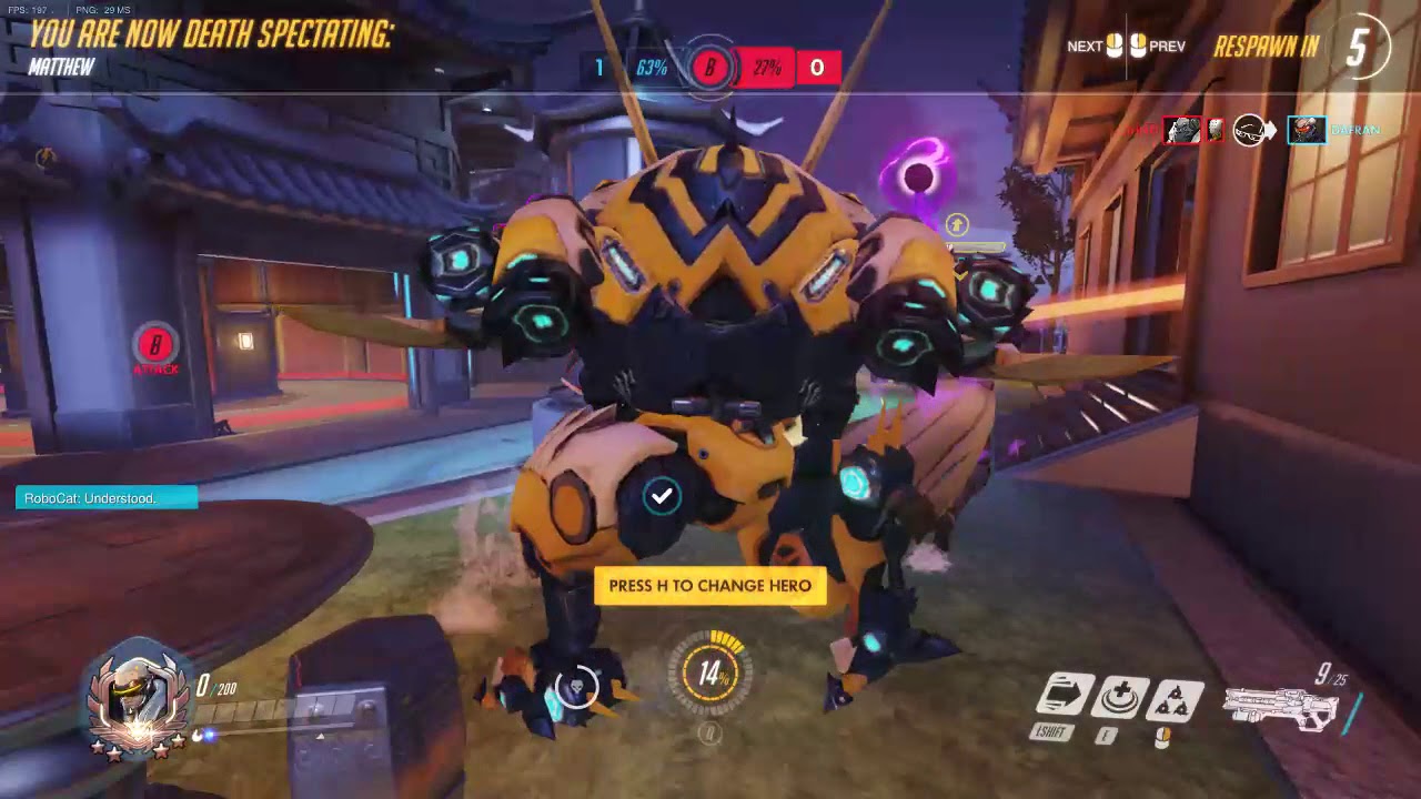 Dafran (Soldier 76/Tracer) on Lijang Tower [76 Kills]