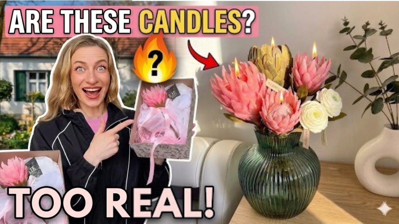 These Candles Look Like Real Flowers 😱 | Эти свечи выглядят как настоящие цветы 🌸