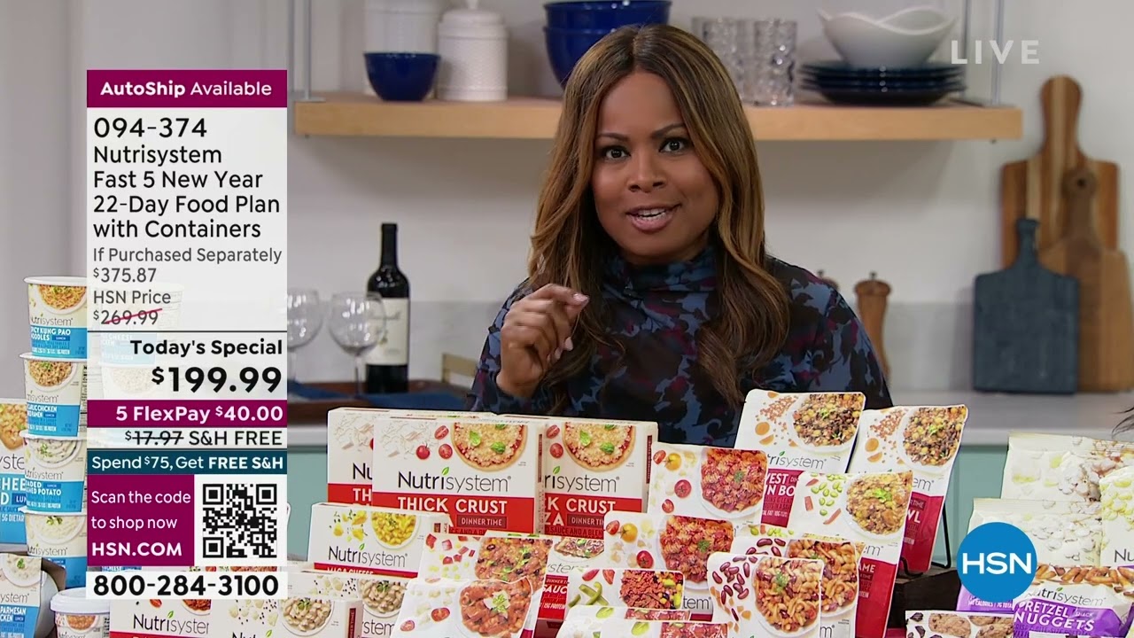 Nutrisystem Fast 5 New Year 22Day Food Plan with Contain...