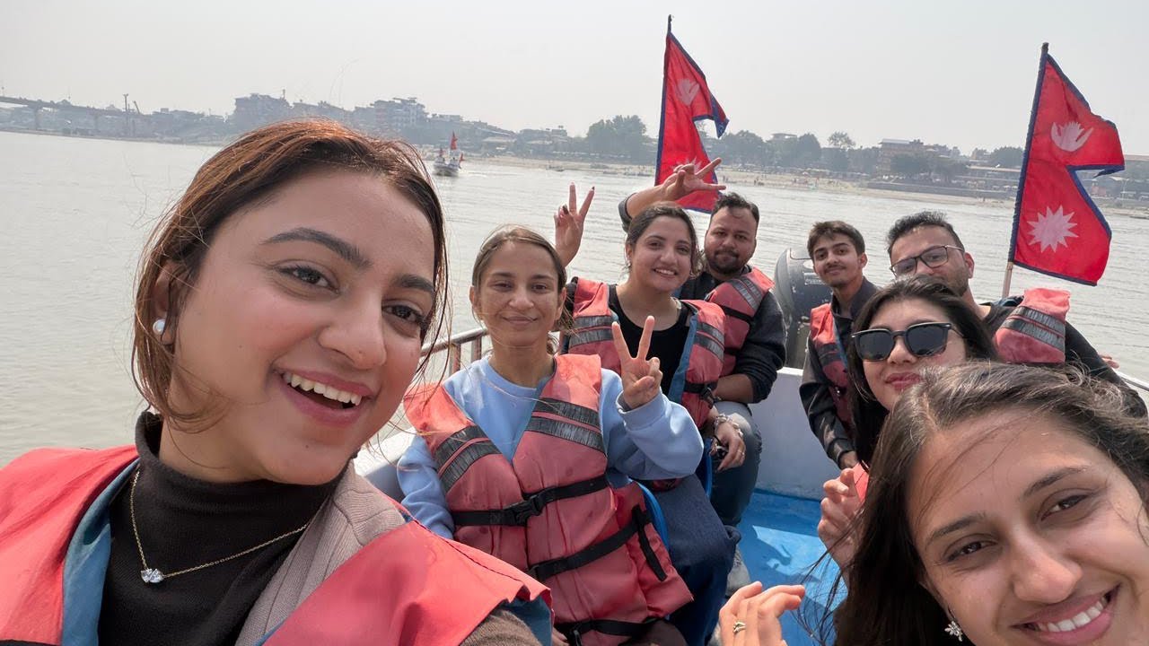 Boating at narayani river