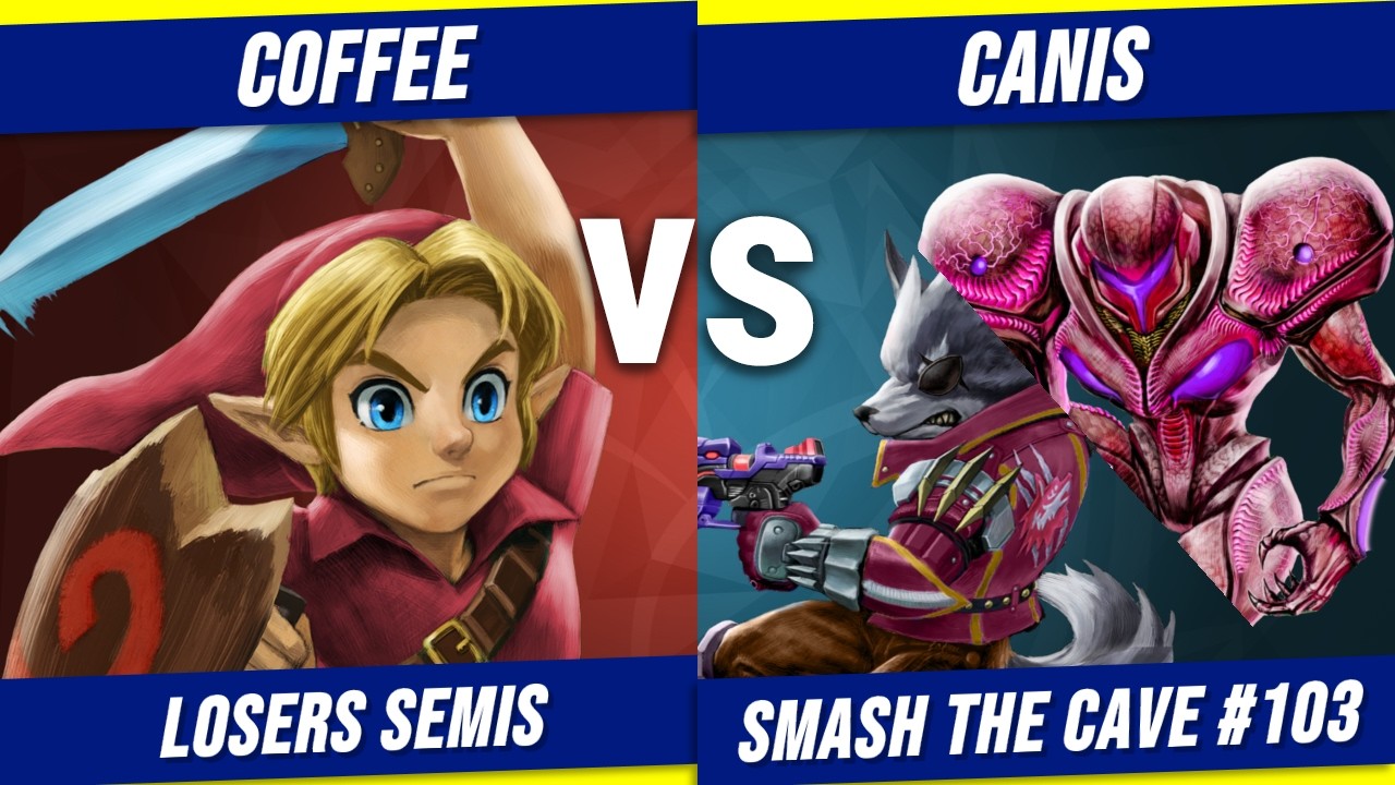 Coffee (Young Link) vs Canis (Wolf, Samus) | Smash the Cave #103 - Losers Semis