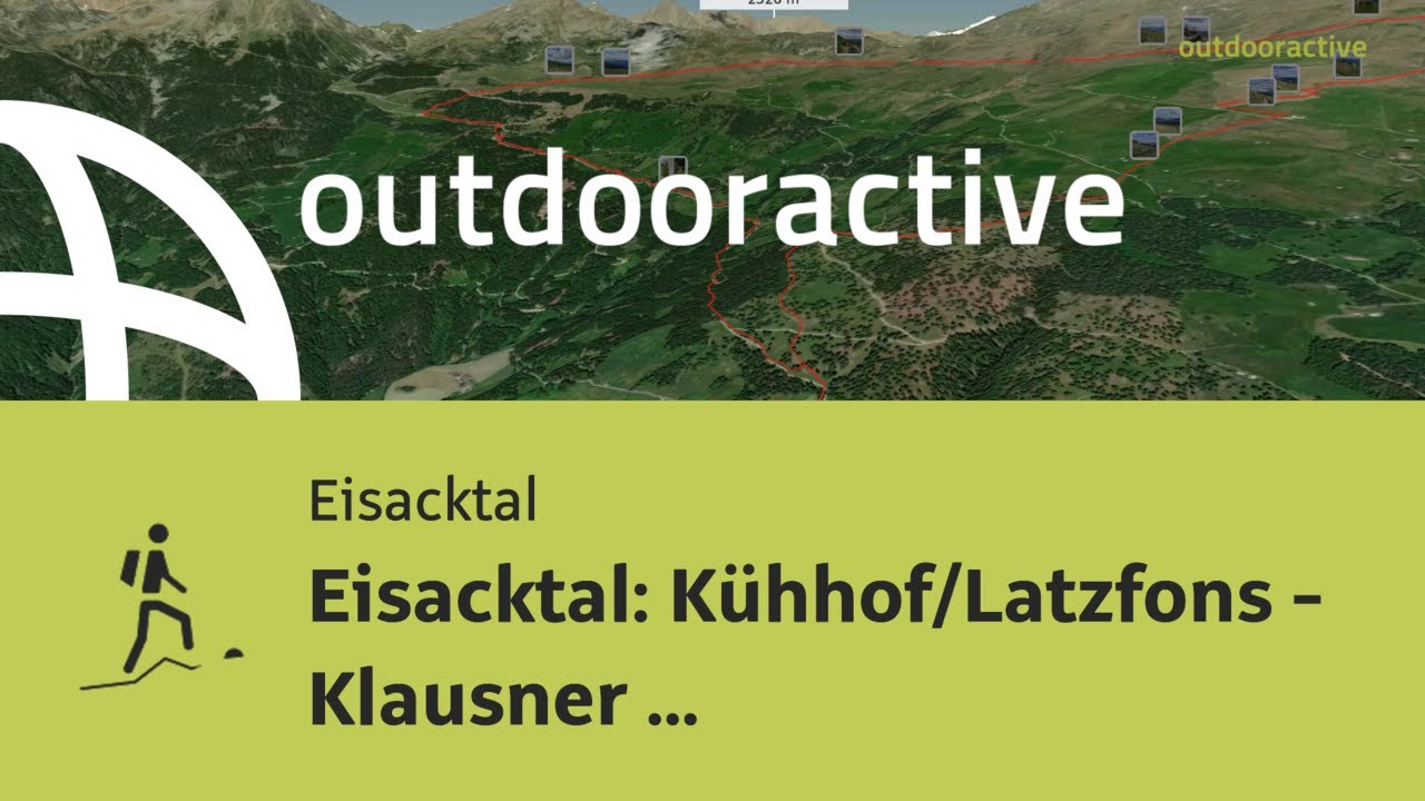 Bergtour im Eisacktal in S&uuml;dtirol: Eisacktal: K&uuml;hhof/Latzfons - Klausner ...