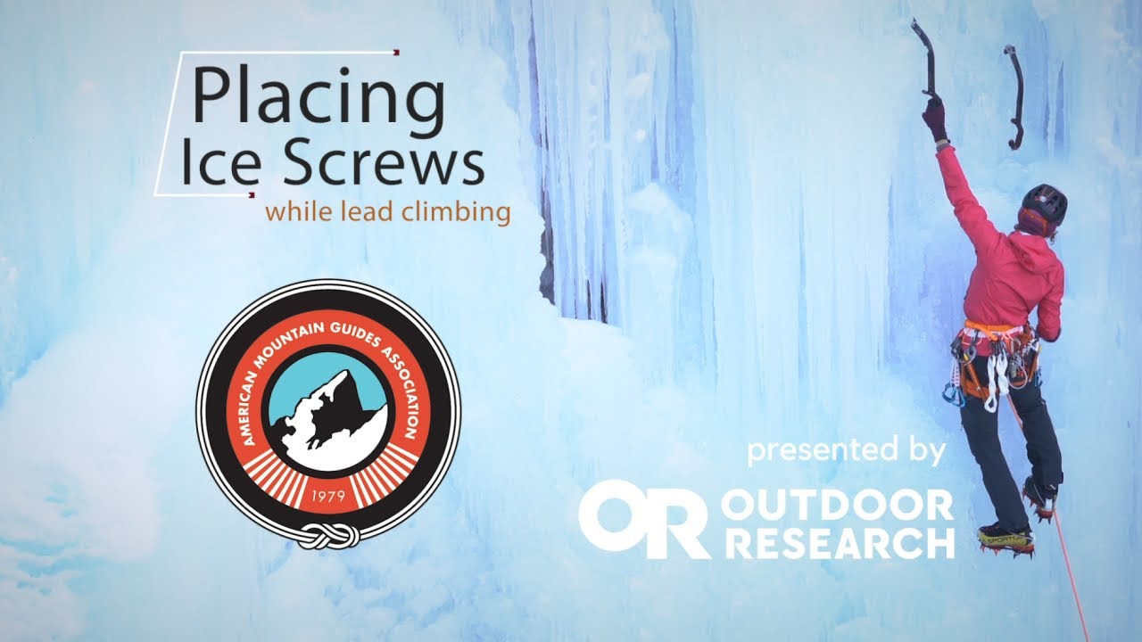 How To Place Ice Screws