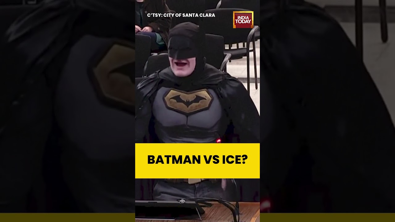 WATCH: ‘Batman’ Appears at California City Council to Protest ICE Support | US News