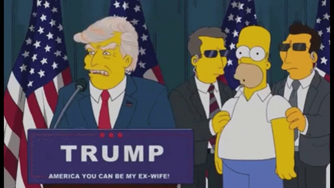 Los Simpsons predicen Trump ganar&aacute; elecciones 2020 y ser&aacute; presidente hasta 2028