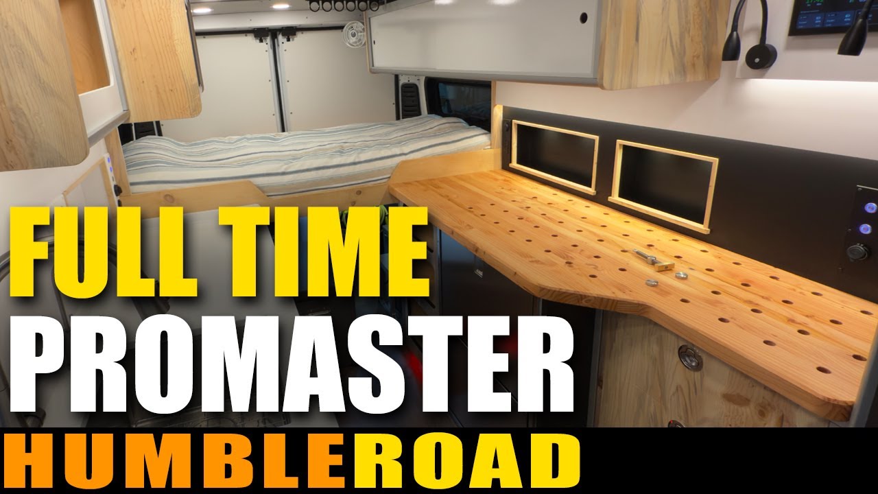 Full timer calls on Humble Road to build a workshop in a van. Ecoflow, solar, kayak, fishing poles.