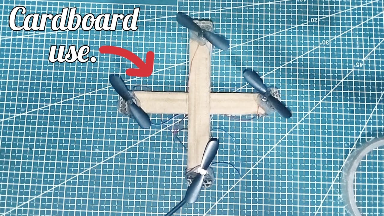 How to make drone with cardboard // cardboard use unique drone macking video 