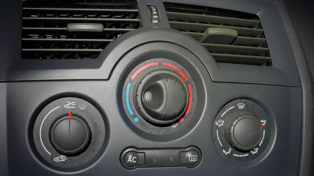 [PL/EN] Renault Megane 2 - wymiana żarówek podświetlających panel klimatyzacji / nawiewu