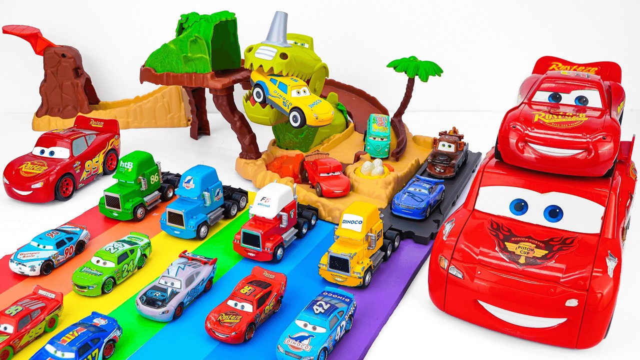 Disney Pixar Cars Collection Unboxing Review | Mattel Disney Pixar Cars on the Road Dino Playground