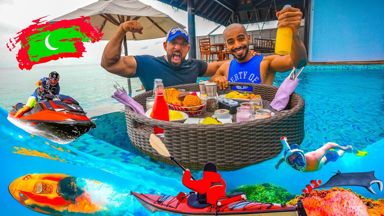 سافرنا الماديف و سوسو ما خلاني اكل 🇲🇻 Full Day Of Fun in Maldives