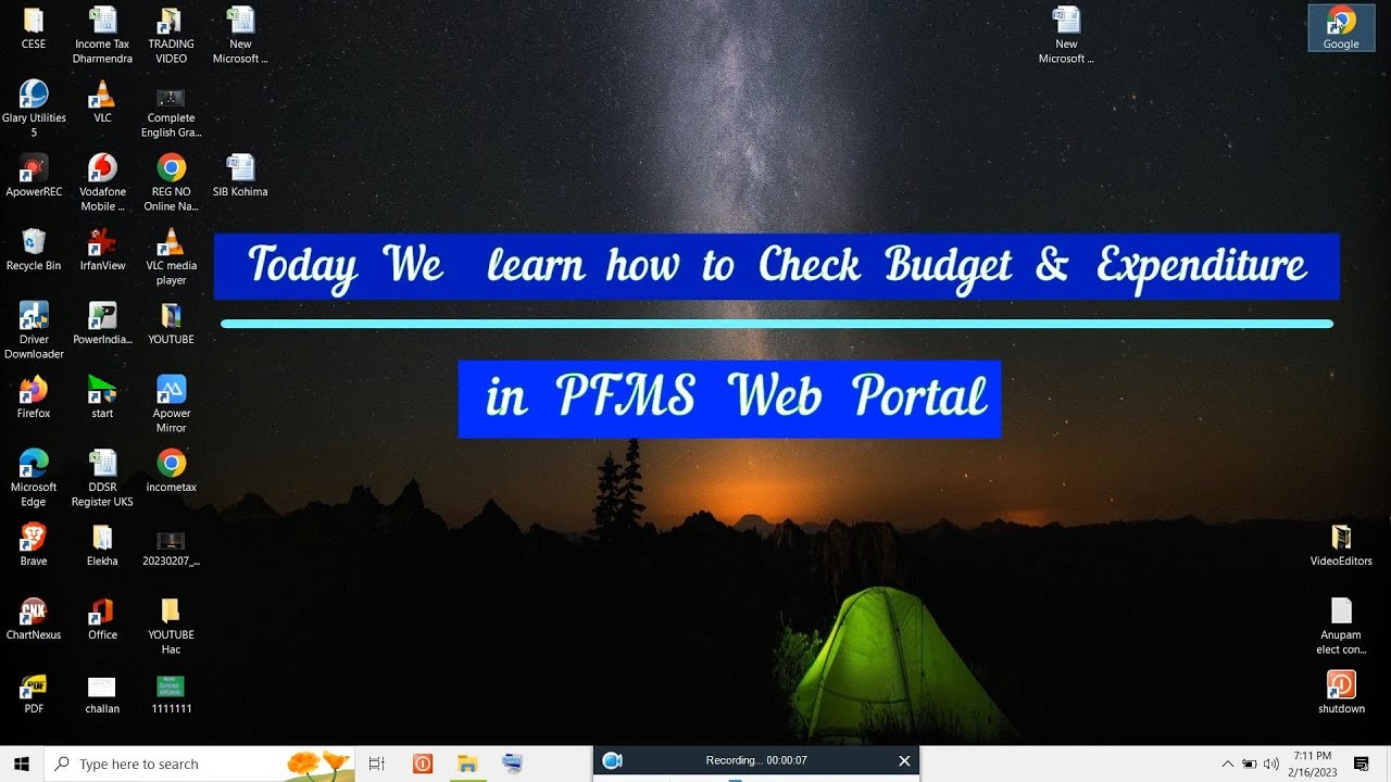 How to download Budget Vs Expenditure from PFMS Web Portal.