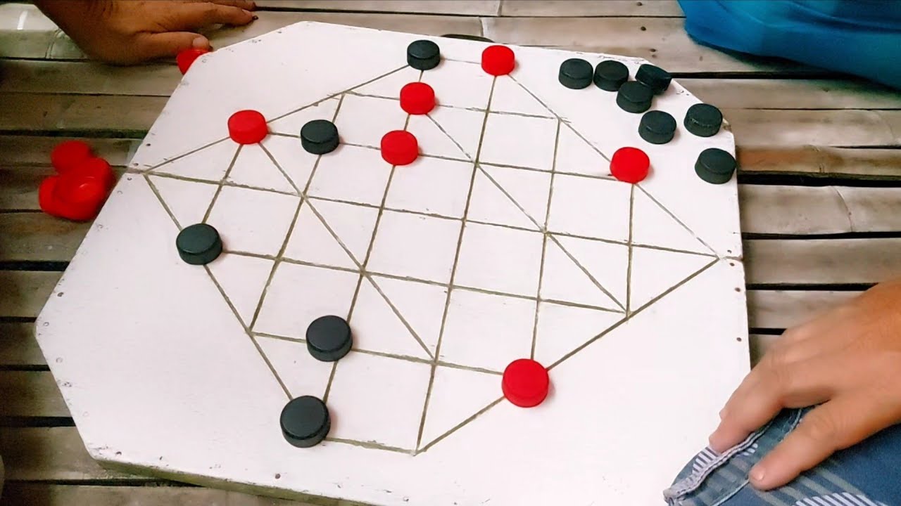 ito yung mga huling laban sa tournament nila #boardgame #dama #sports 