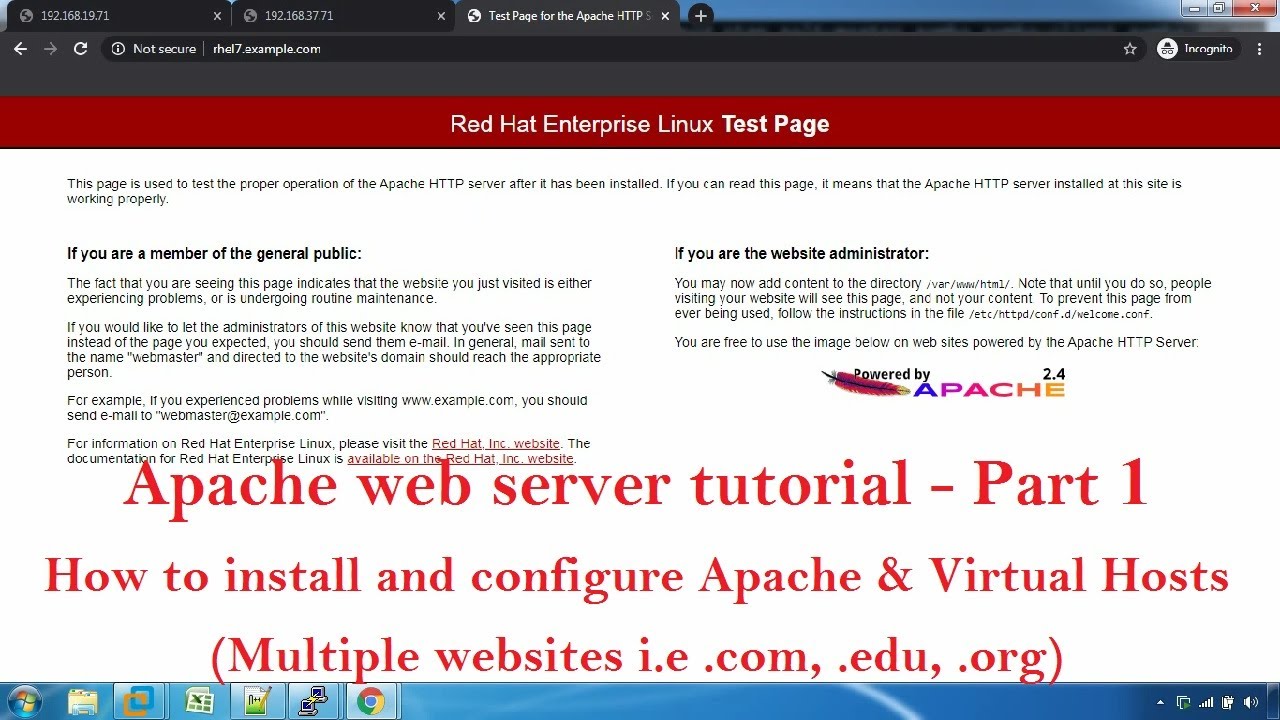 Apache web server tutorial - Part 1 (Tamil)