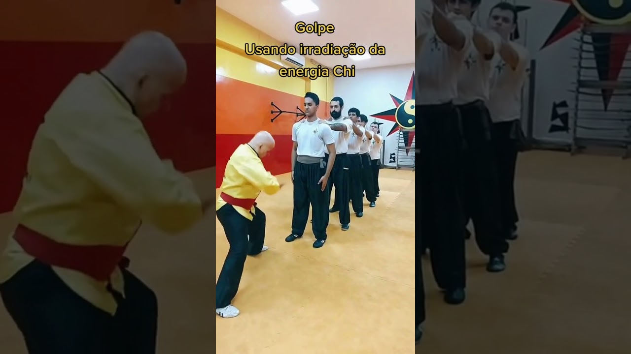 Grandmaster Kung Fu Chi Power 💥💛💨 Knock out Demonstration #shorts #chi #wushu