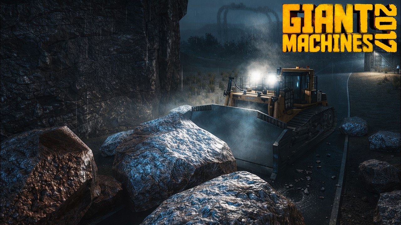 Giant Machines 2017 - Dozer ile Kapanmış Yolu Açıyor Dev Kamyonla Uranyum Madeni Taşıyoruz