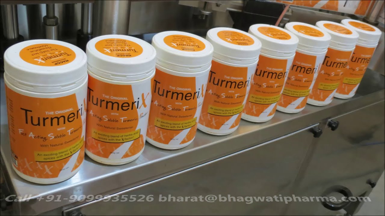 Automatic Spice Powder Turmeric Jar Packaging Line (Filling, Capping and Labelling Machines)