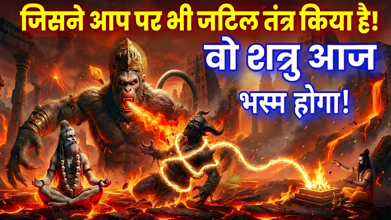 आप पर किया गुप्त तांत्रिक वार! आज टूटेगा 🔥 11 मुखी हनुमान महाशक्ति सर्वरक्षा कवच #hanuman mantra 