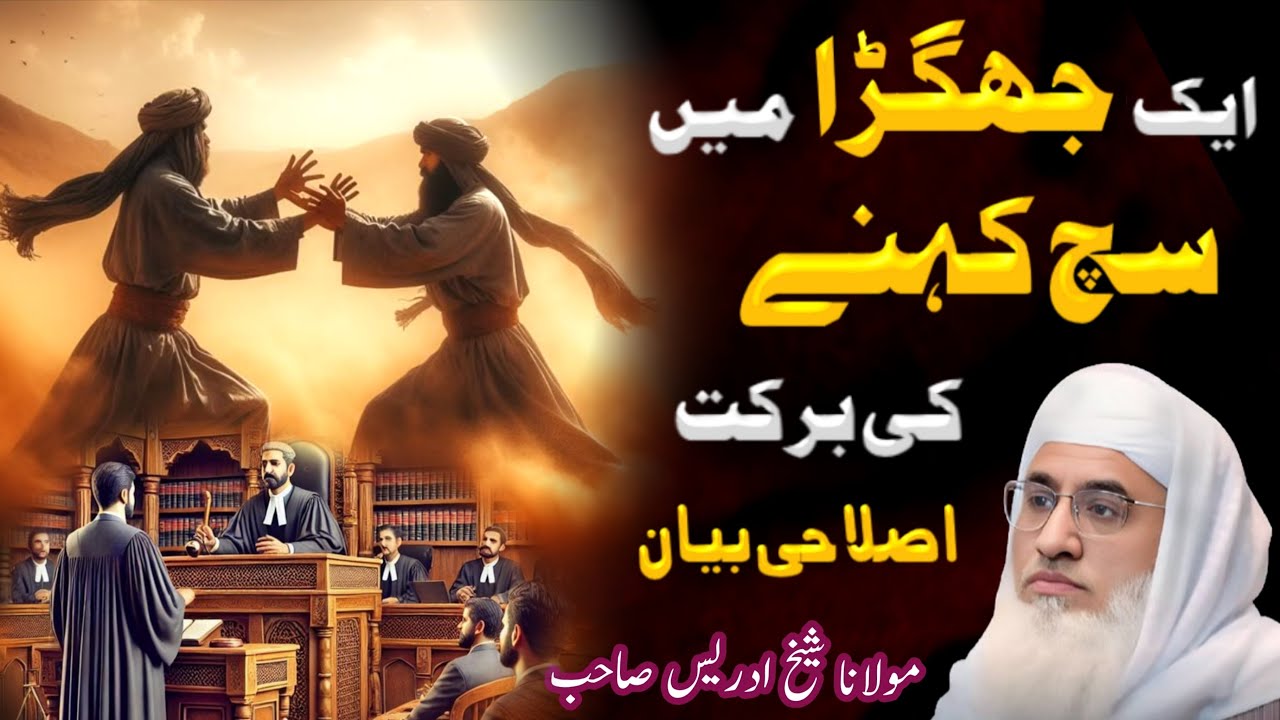 Aik Jhagra Mi Sach Kihne Ki Barkat | Molana Shaikh Idrees Pashto Bayan | Islamic Bayan