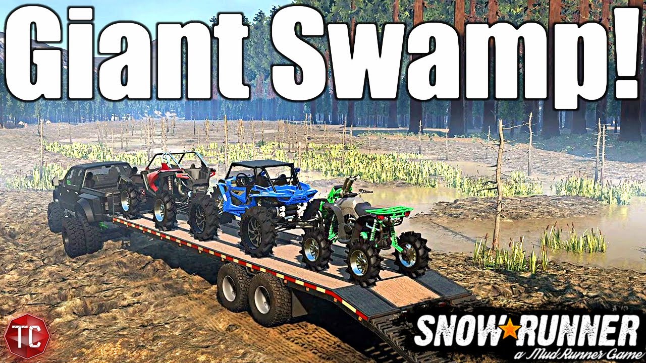SnowRunner: Taking BUILT Side by Sides & Quad To A NEW MUD BOG! (SUPER DEEP)