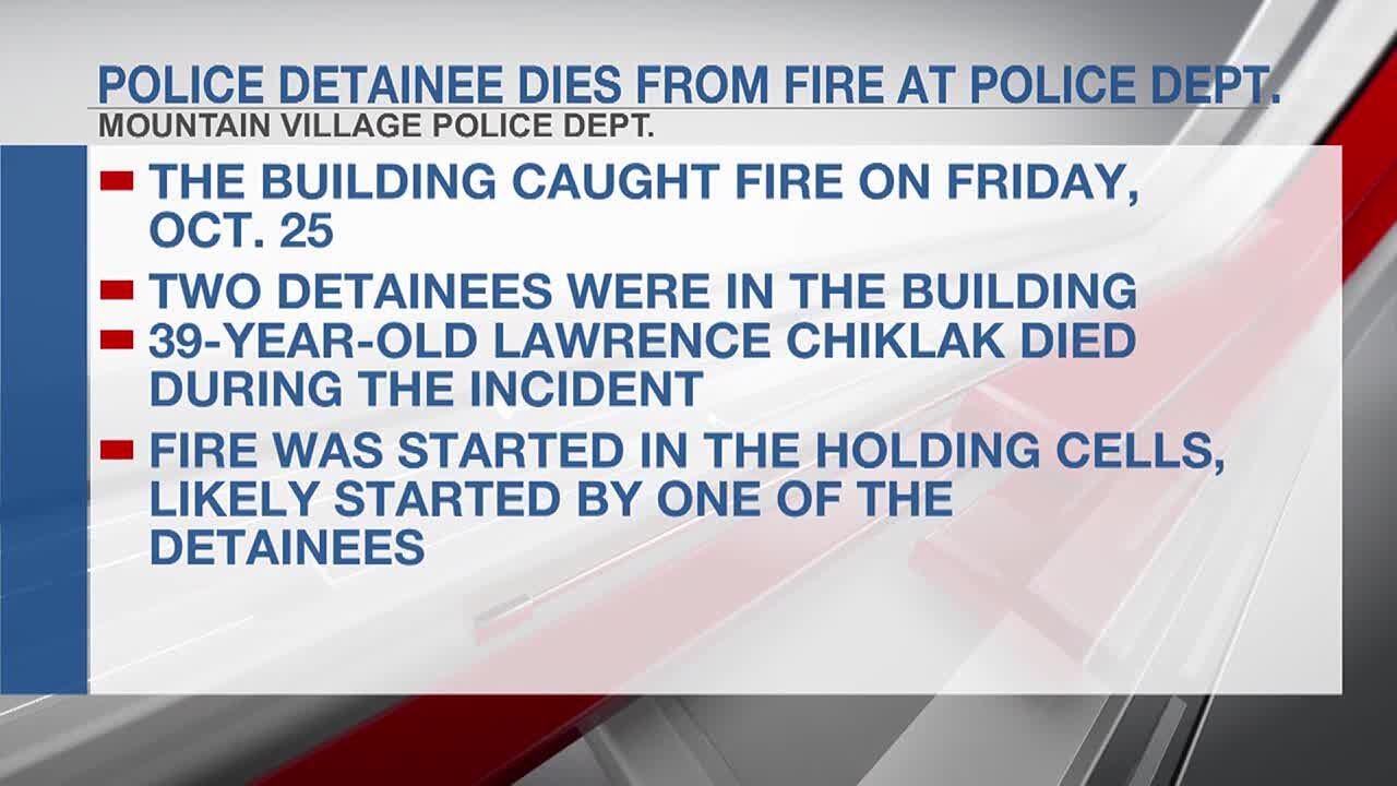 Man in police custody dies during fire