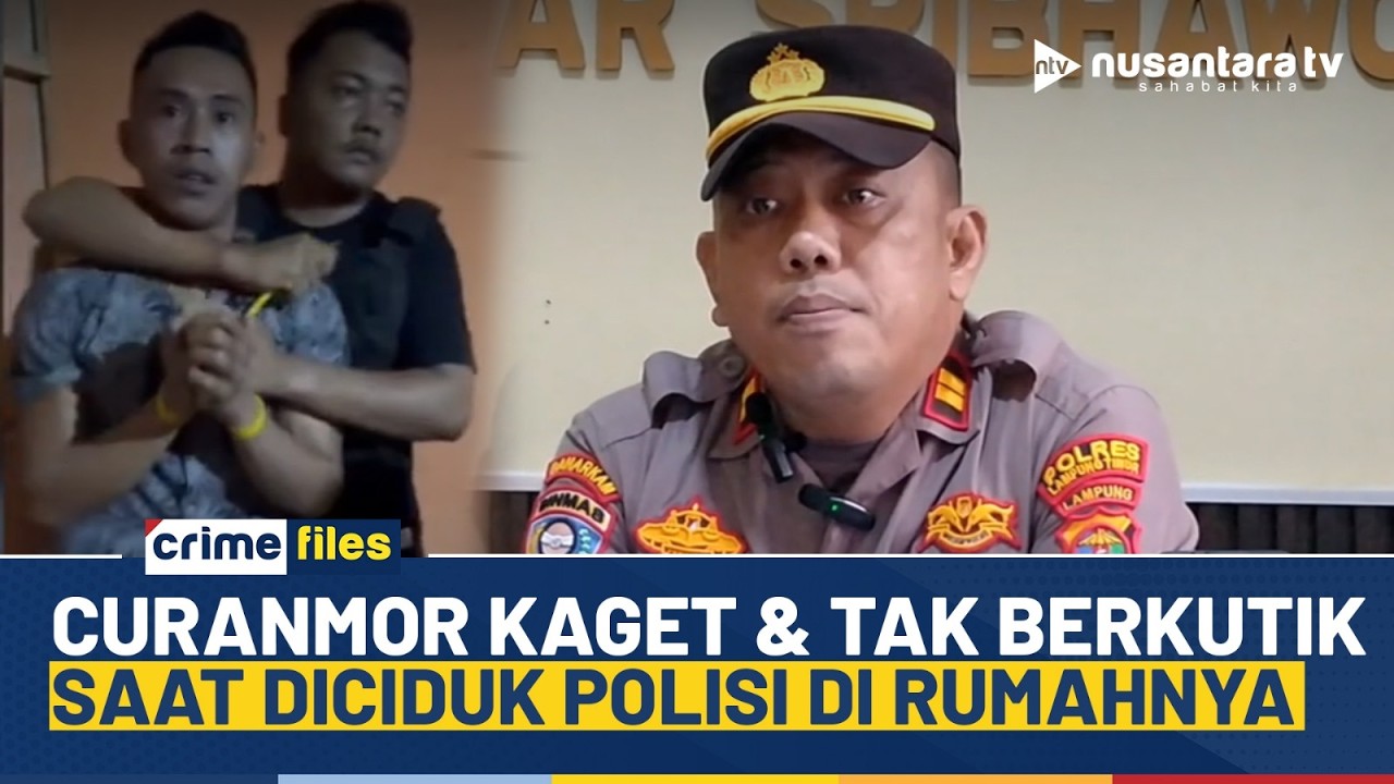 Heboh! Pelaku Curanmor Kaget Diciduk Polisi saat Santai di Rumah | CRIME FILES