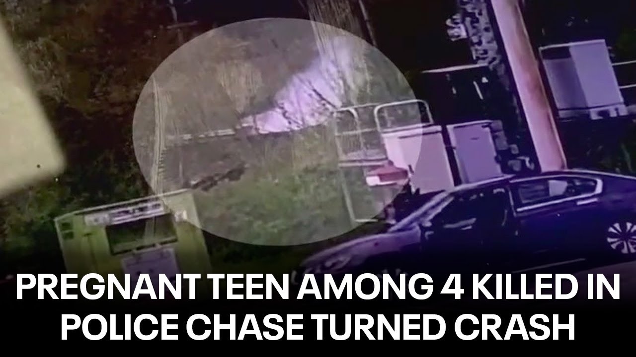 Pregnant teen among 4 killed in police chase turned fatal crash