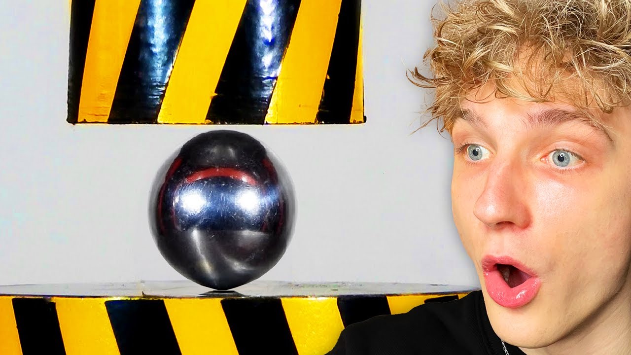 Hydraulic Press Vs Metal Kugle!