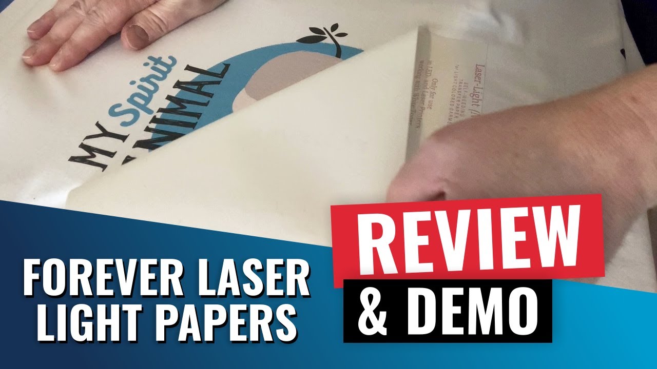 Forever Laser Light paper review and demo / white toner printer
