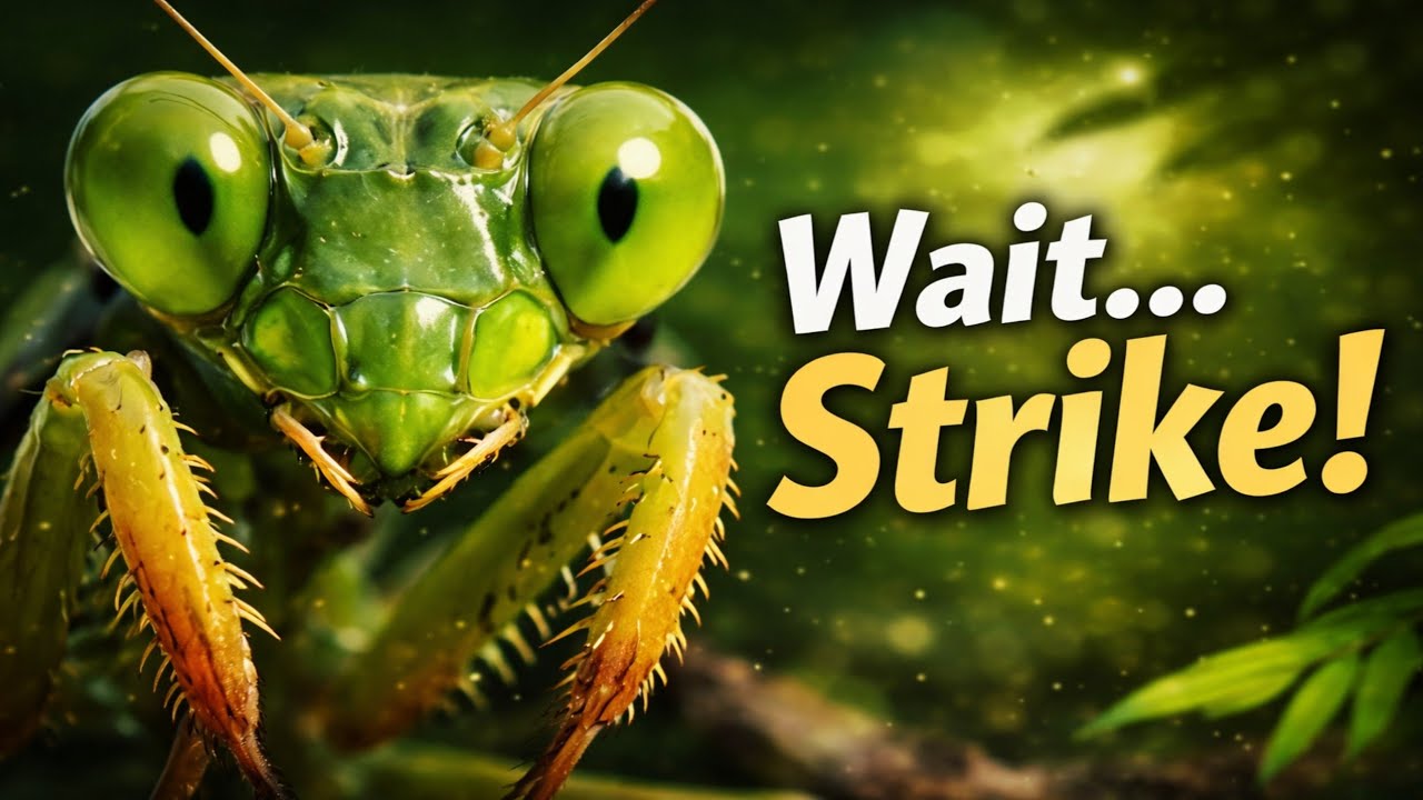 Praying Mantis Attack Style 🦗| Predator Facts in Nature.