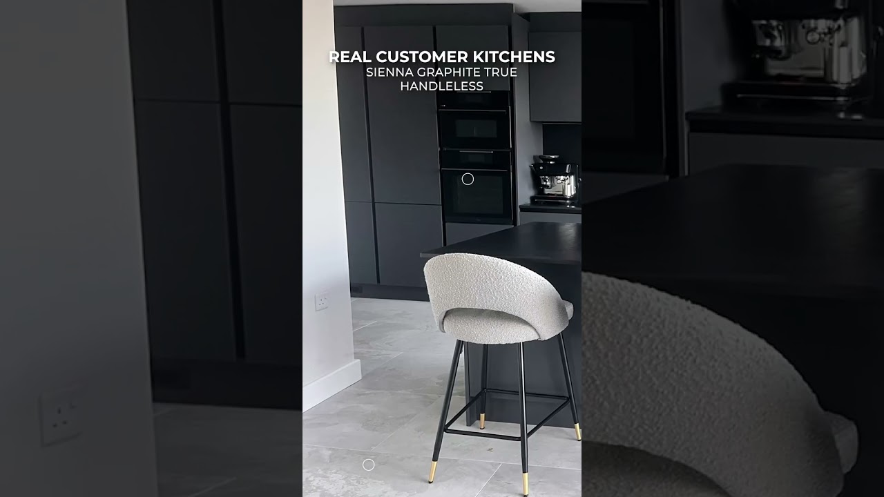Sienna Graphite True Handleless Kitchen - 4319 - DIY Kitchens