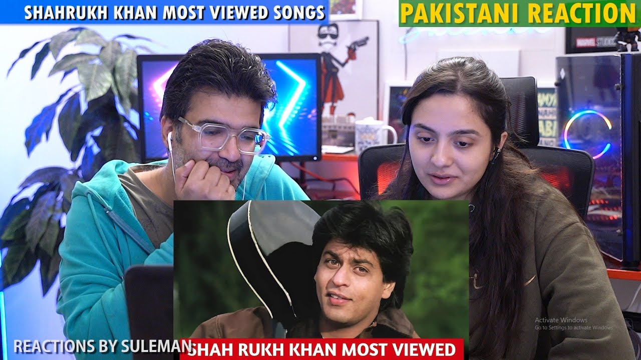 Pakistani Couple Reacts To Shahrukh Khan Top 100 Most Viewed Songs | SRK Most Viewed Songs