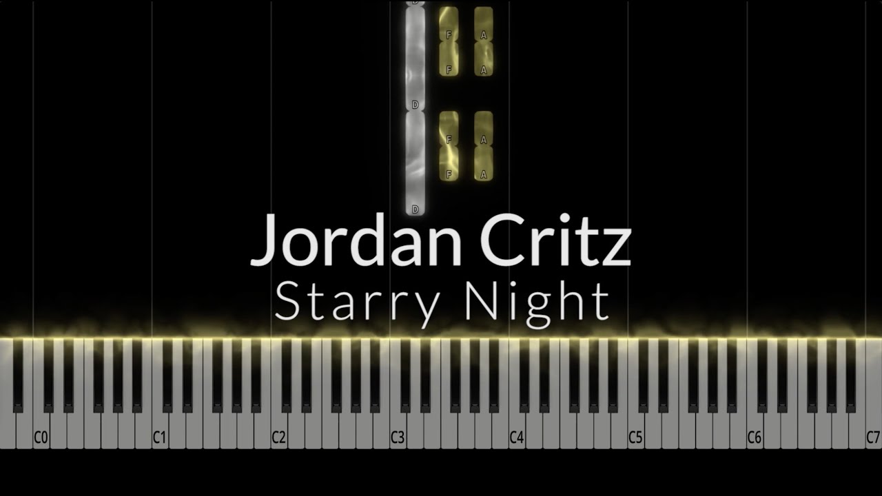 Starry Night - Jordan Critz Piano Tutorial