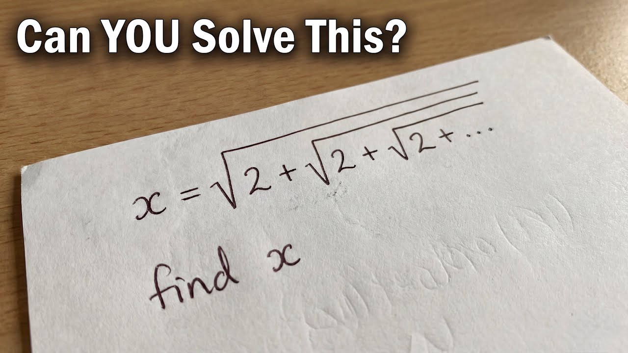 This VIRAL Problem Has A Trick Most People Miss | √(2+√(2+√(2+...)))