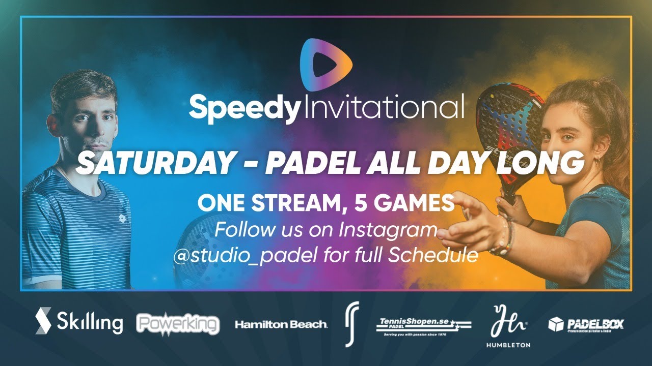PADEL!  Speedy Invitational - Saturday, 5 games