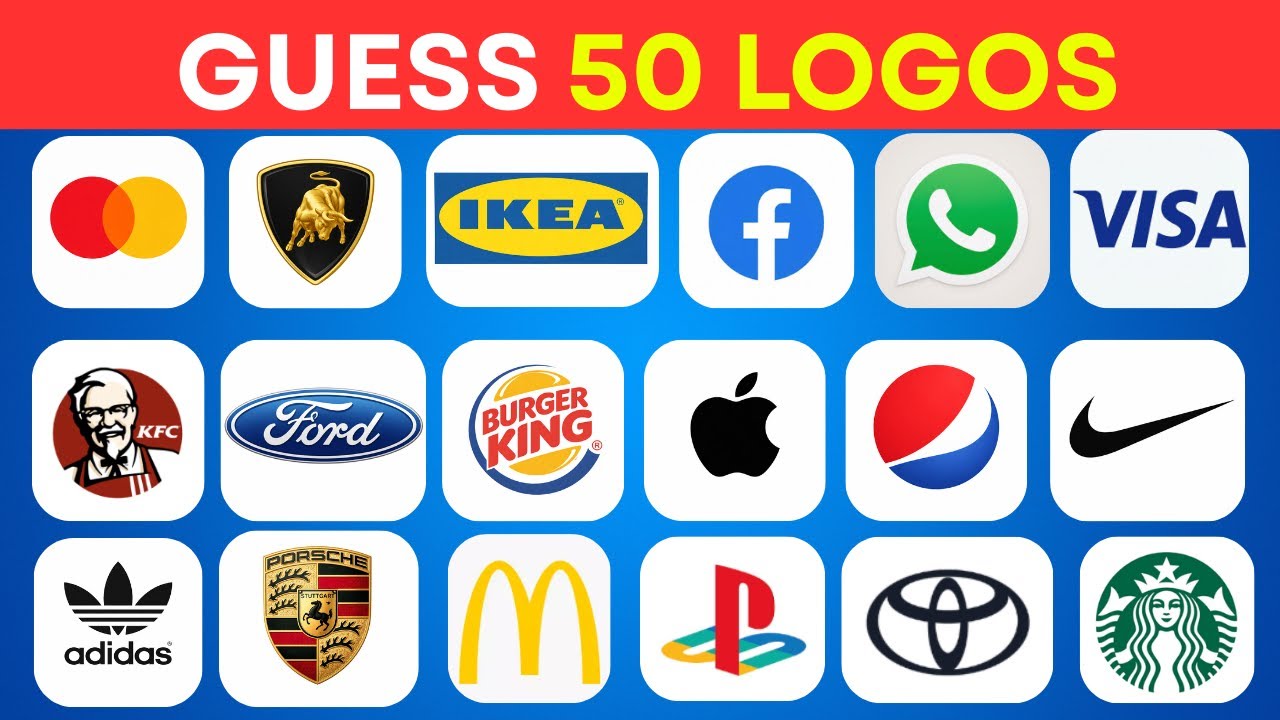 Guess the Logo in 3 Seconds| 50 Famous Logos Quiz| Logo Quiz 2026