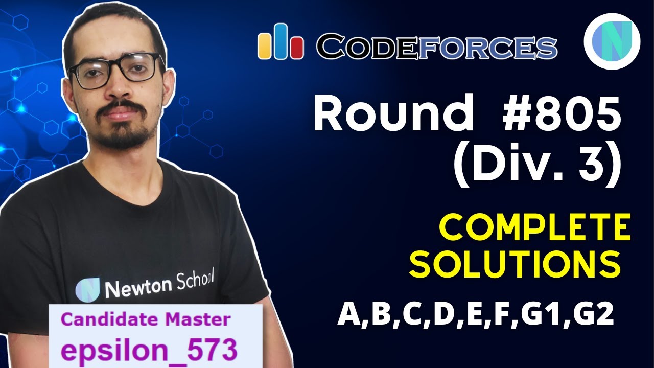 CodeForces Round #805 Div3 || A,B,C,D,E,F,G1,G2 || Complete Solutions