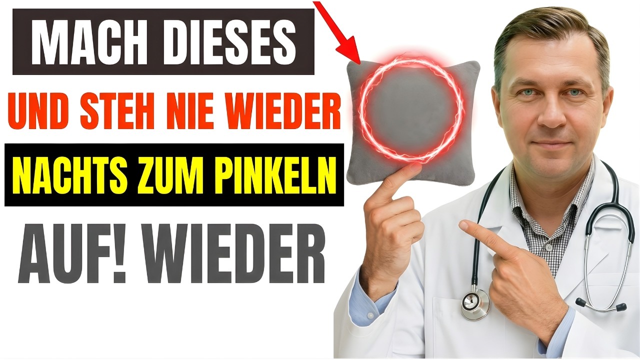 Nächtlicher Harndrang? 3 Schritte, um durchzuschlafen (ohne weniger Wasser) Dr. Adrian Morgenstern
